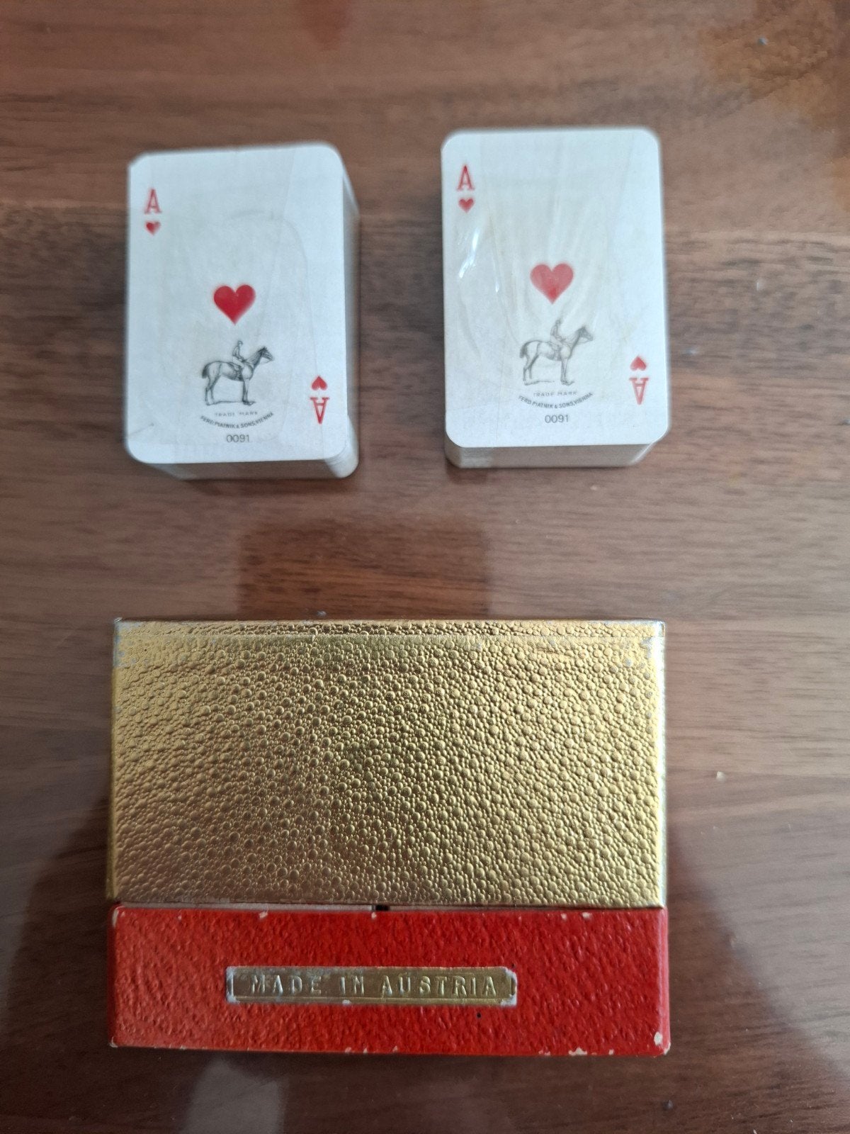 Vintage Piatnik Mini Patience Speelkaarten - kaarten NIEUW I, Verzamelen, Ophalen of Verzenden, Gebruikt