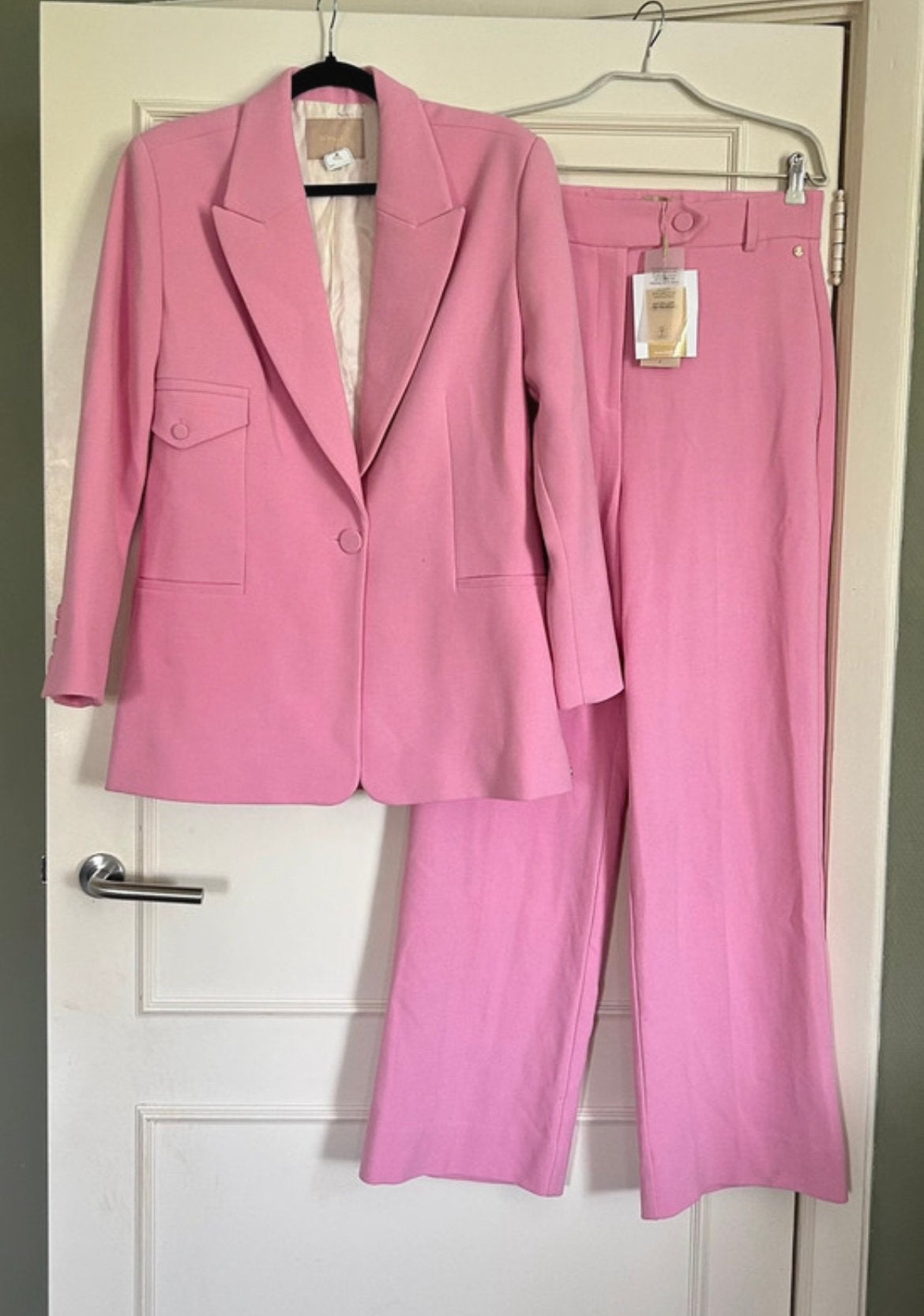 Niewe set. Roze JoshV, Josh V Blazer, colbert en broek M, Maat 38/40 (M), Kostuum of Pak, Verzenden, Nieuw