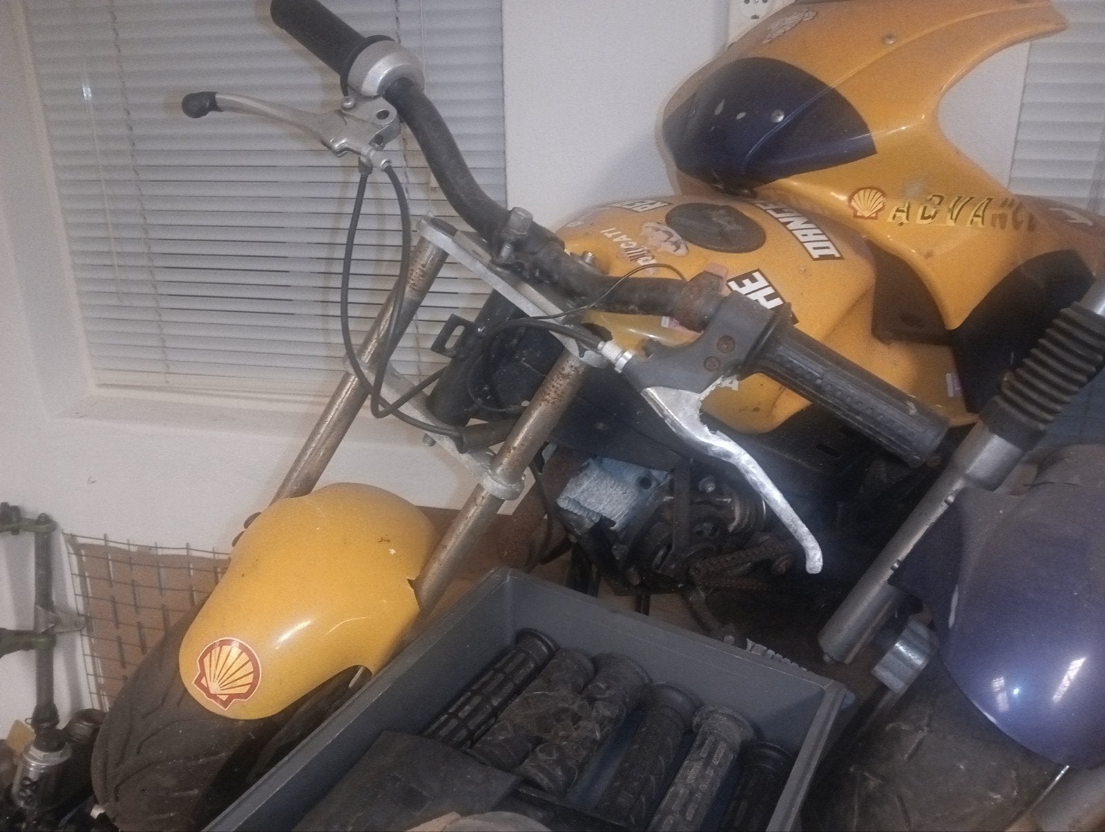 Pocket bike opknapper of voor onderdelen, Fietsen en Brommers, Ophalen, Gebruikt, Schijfrem, Overige typen