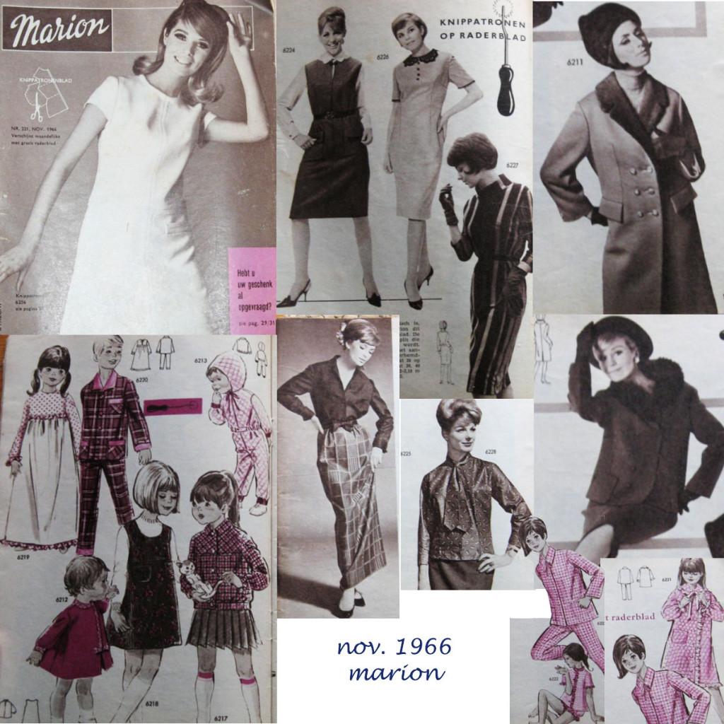 Marion november 1966 - mooie vintage mode maken, Hobby en Vrije tijd, Kledingpatronen, Verzenden, Gebruikt, Vrouw, Marion
