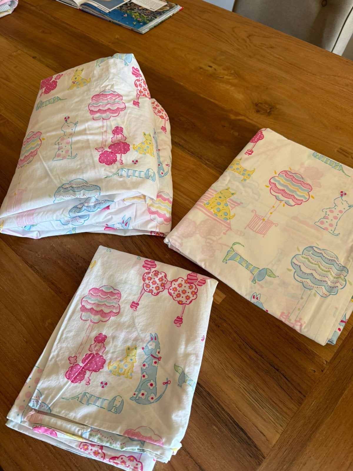 Kinder, laken,sloop en hoeslaken, Kinderen en Baby's, Kinderkamer | Beddengoed, Meisje, Ophalen of Verzenden, Zo goed als nieuw