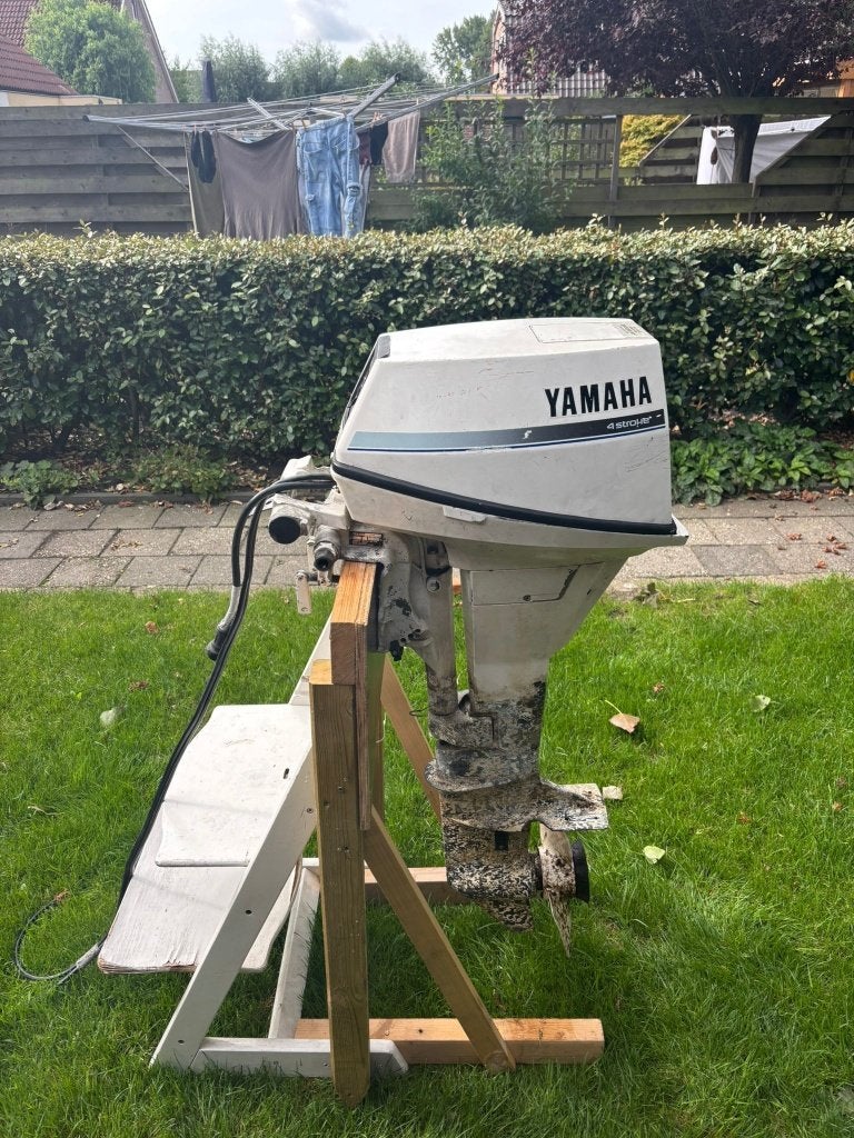 Yamaha 9.9 pk 4 stroke electrische start, Watersport en Boten, Buiten- en Binnenboordmotoren, Ophalen, Gebruikt, 5 tot 10 pk, Viertaktmotor