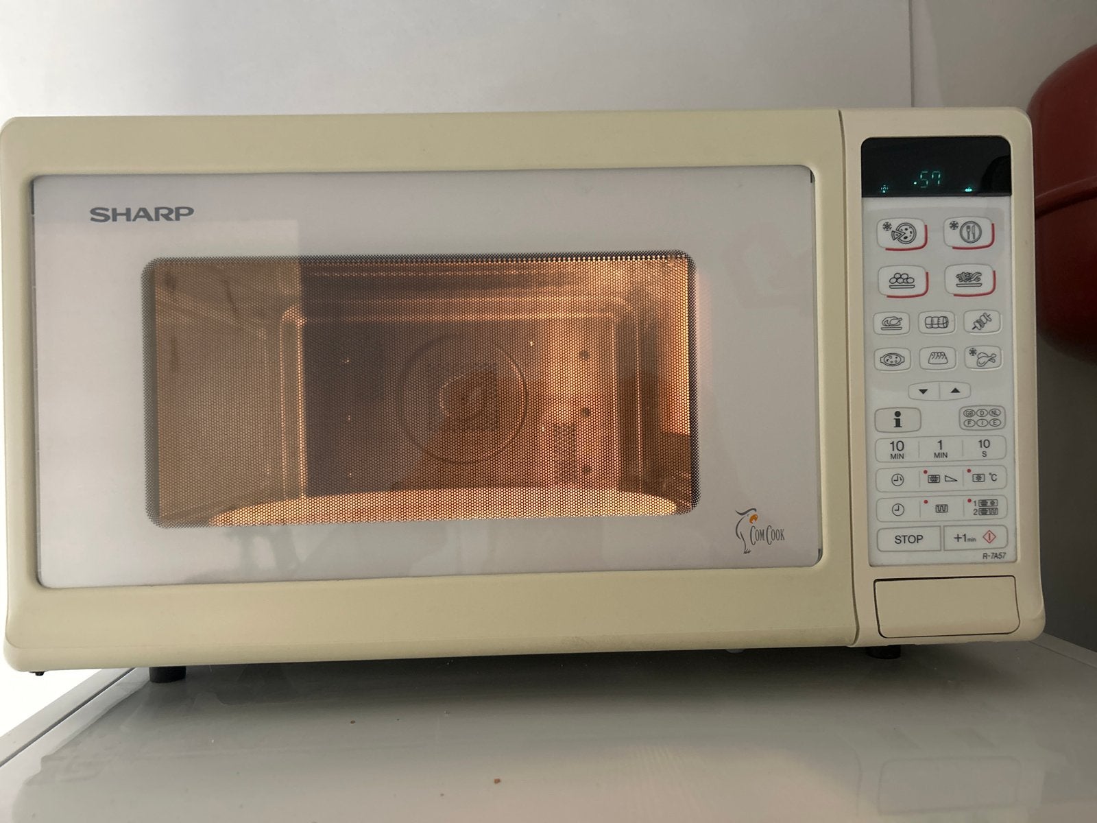 Sharp Combimagnetron - Compact en Functioneel, Ophalen, Combimagnetron, Gebruikt, Grill