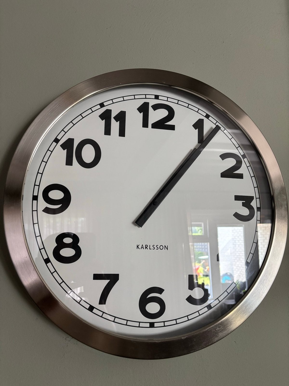 Grote Karlsson wandklok - 50 cm diameter, Ophalen, Wandklok, Analoog, Zo goed als nieuw