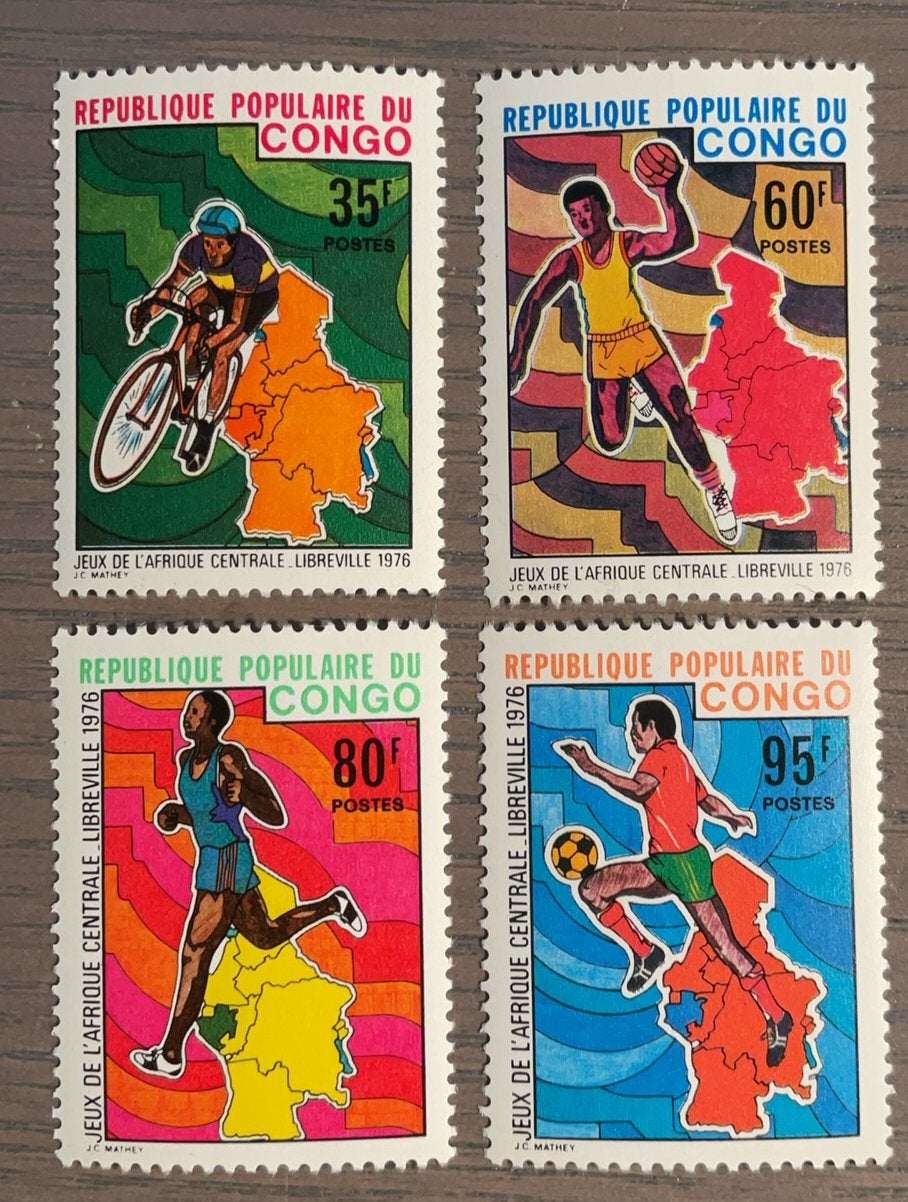 Congo Brazzaville - sporten, Ophalen of Verzenden