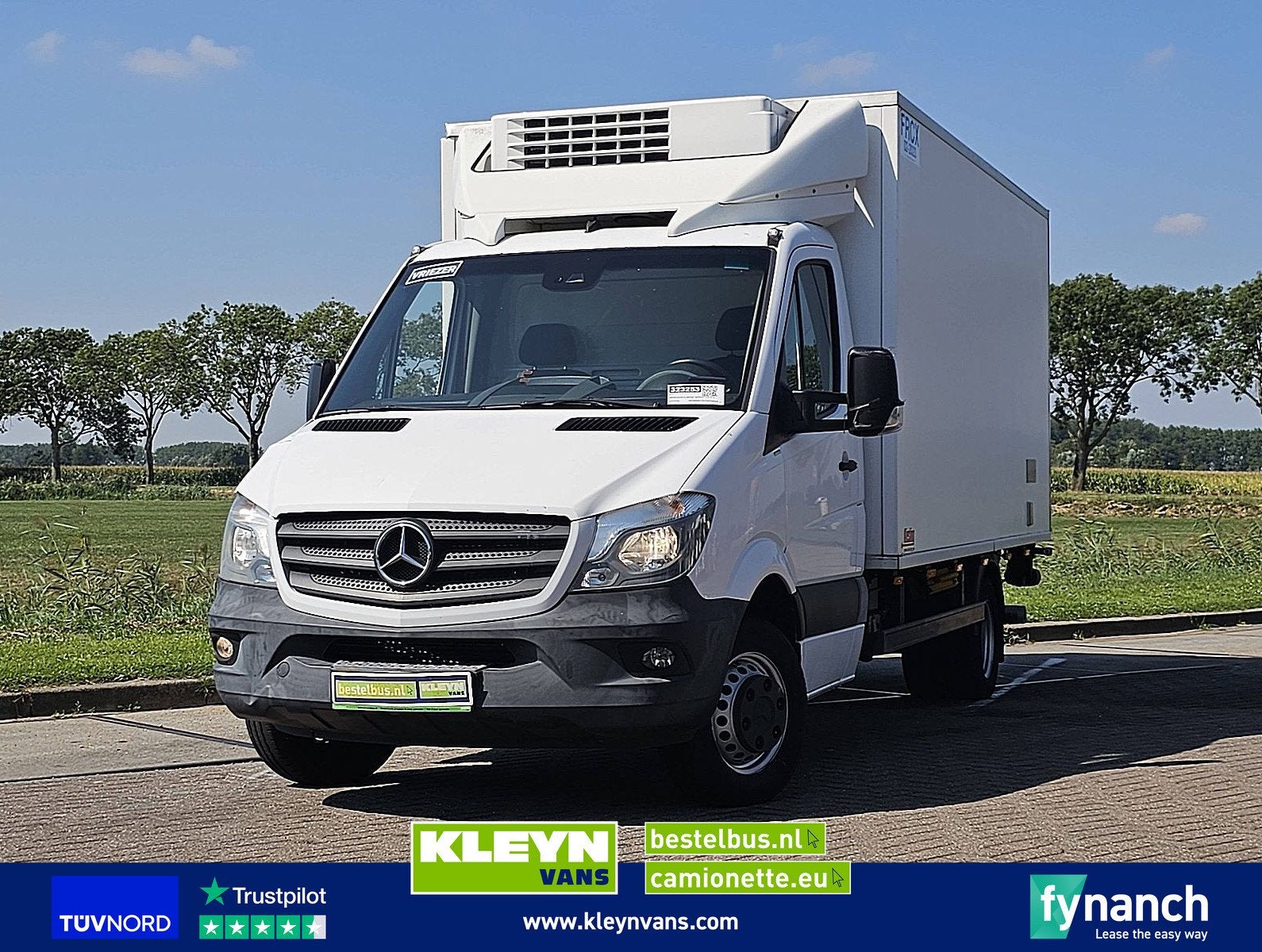 MERCEDES-BENZ SPRINTER 516 koelwagen laadklep!, Auto's, Euro 6, Mercedes-Benz, Bedrijf, 2 stoelen