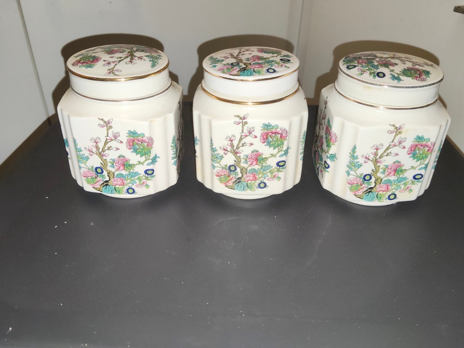 Set van 3 Sadler theebusjes/voorraadpotten -Vintage Engelan, Ophalen of Verzenden