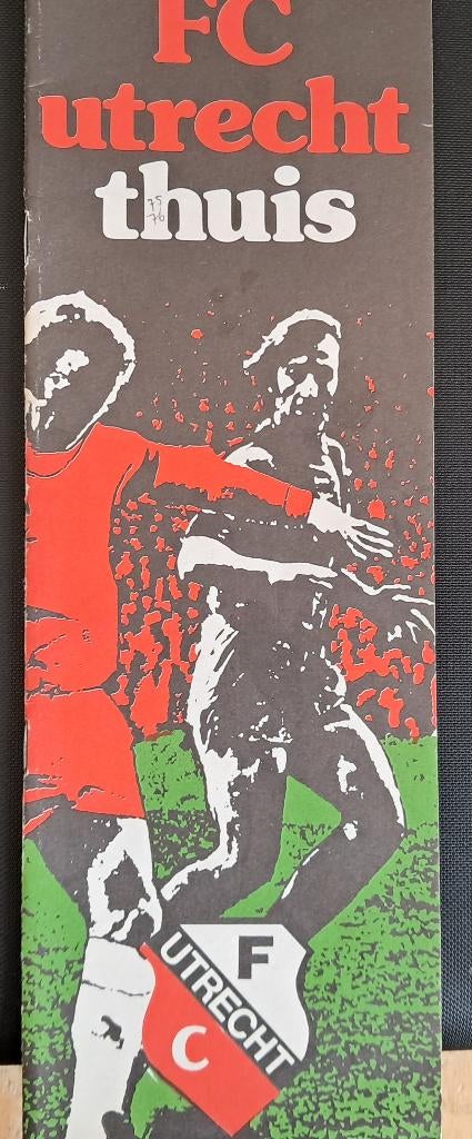 FC Utrecht - Sparta 1975/1976, Ophalen of Verzenden, Zo goed als nieuw, F.C. Utrecht, Boek of Tijdschrift