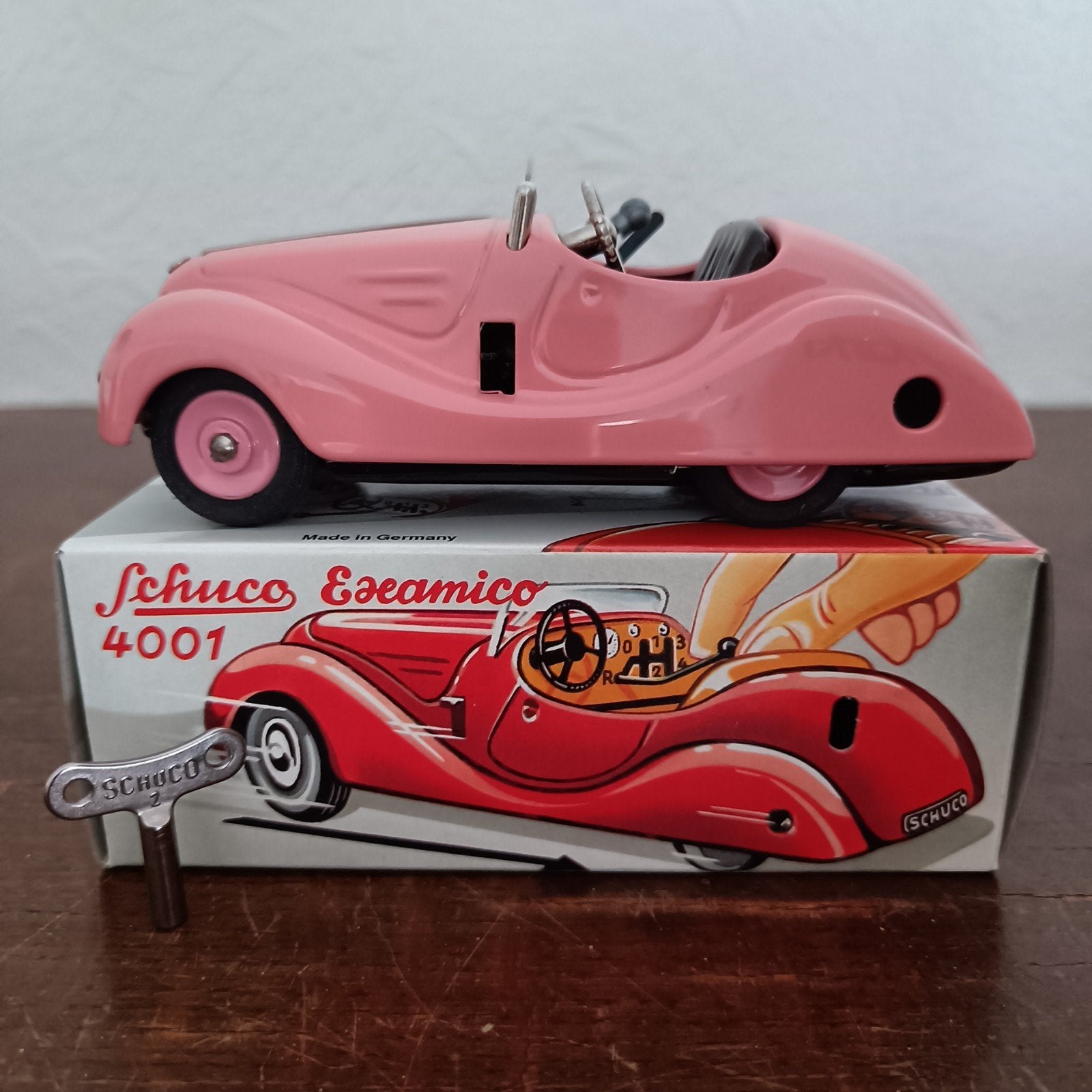 Schuco Examico 4001 Roze Limited Edition - repro., Ophalen of Verzenden, Zo goed als nieuw