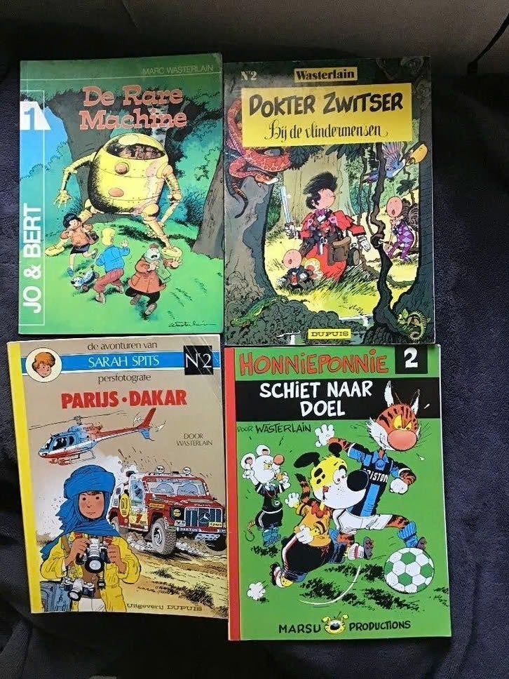 4 uitgaves van Wasterlain, Meerdere stripboeken, Ophalen of Verzenden, Gelezen