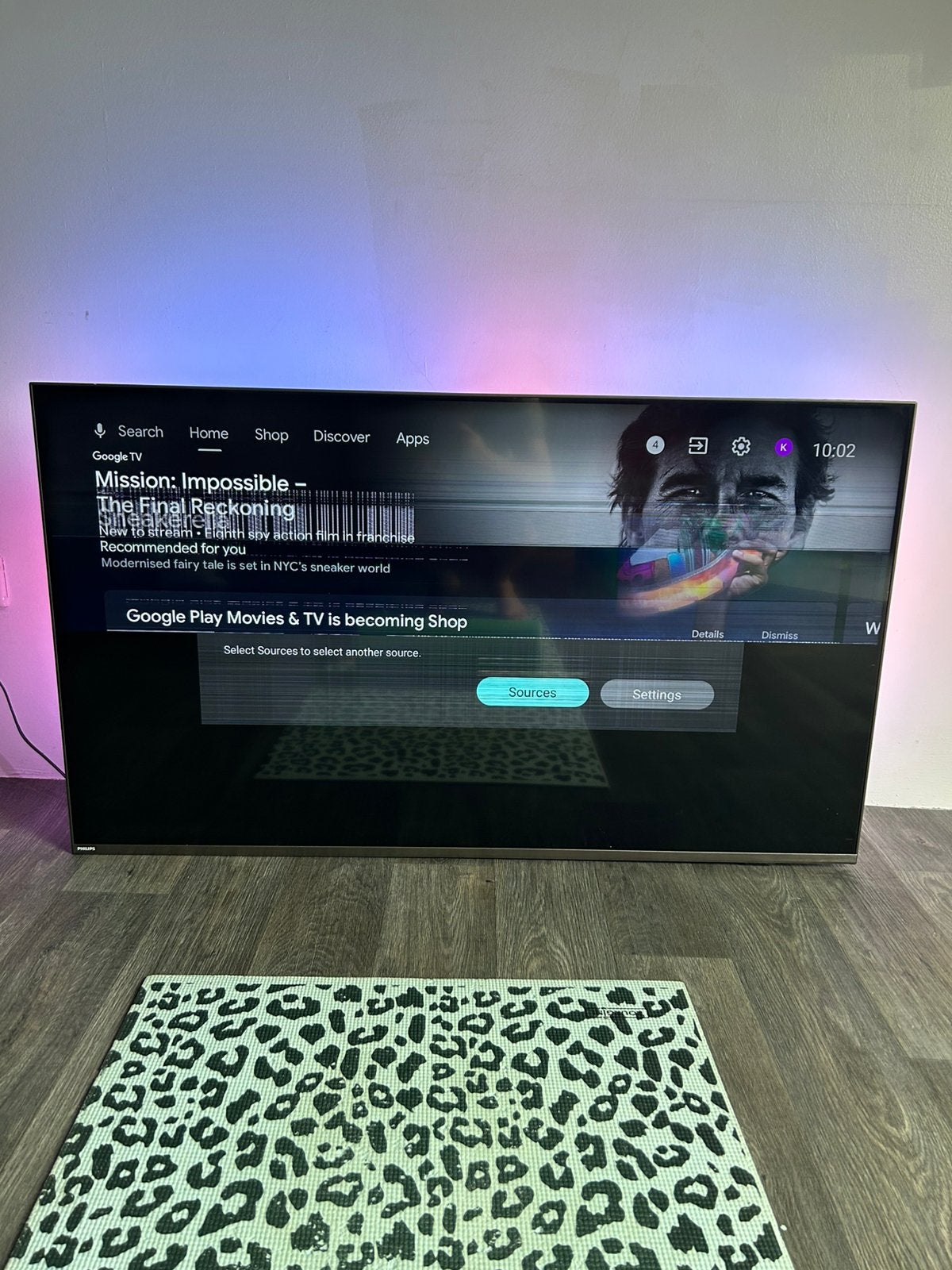 Philips Ambilight TV (broken), Audio, Tv en Foto, Televisies, Ophalen, Philips, Gebruikt, 50 Hz