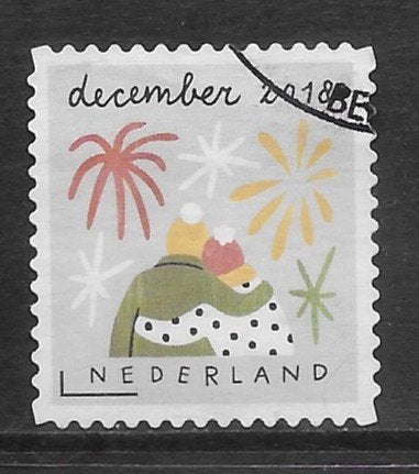 2018, Decemberzegel, Gearmde mensen [3705] (K2301), Ophalen of Verzenden