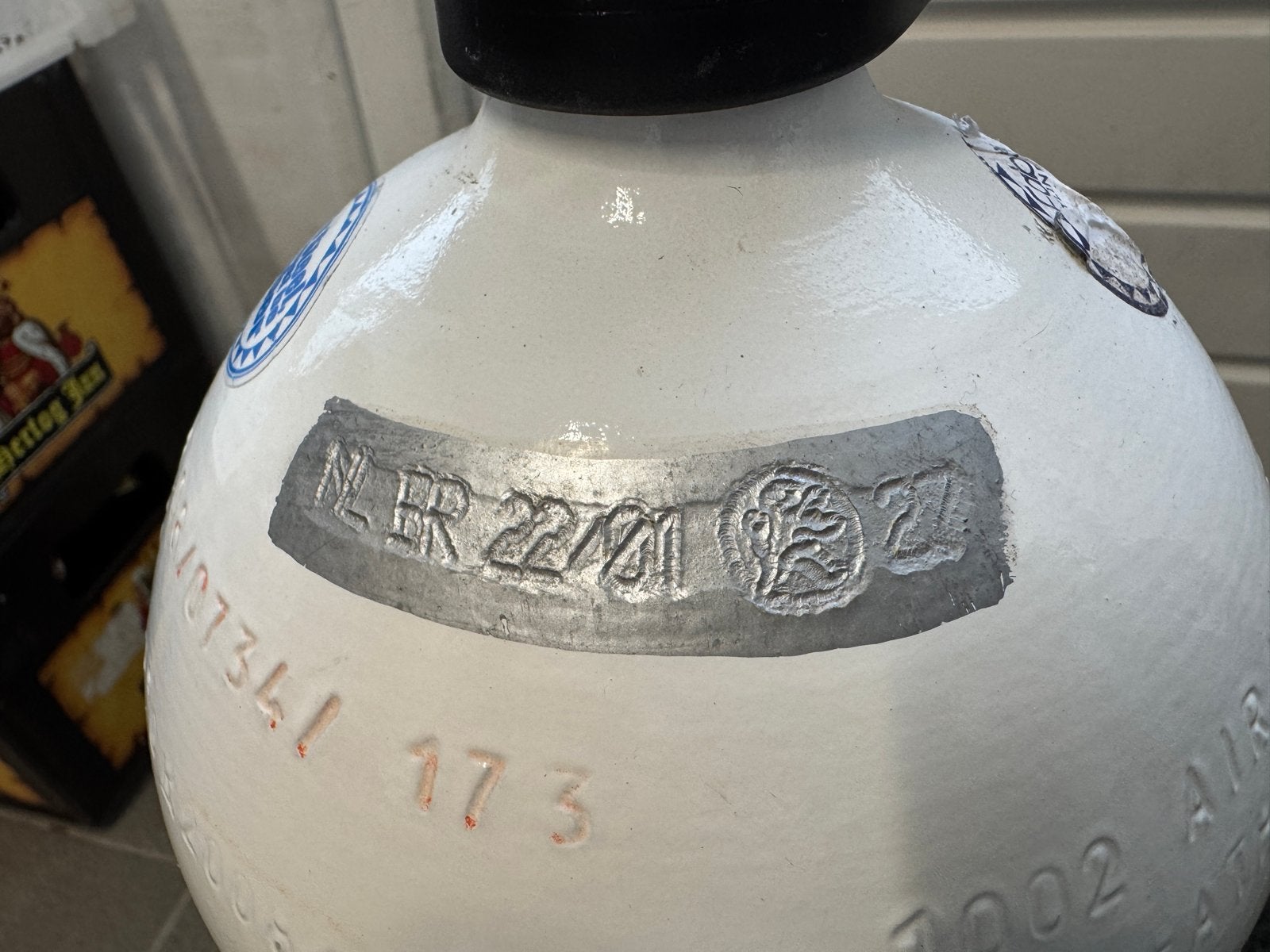 Faber Duikfles - 10 liter, 232 bar, met kraan, Watersport en Boten, Ophalen, Gebruikt, Duikfles