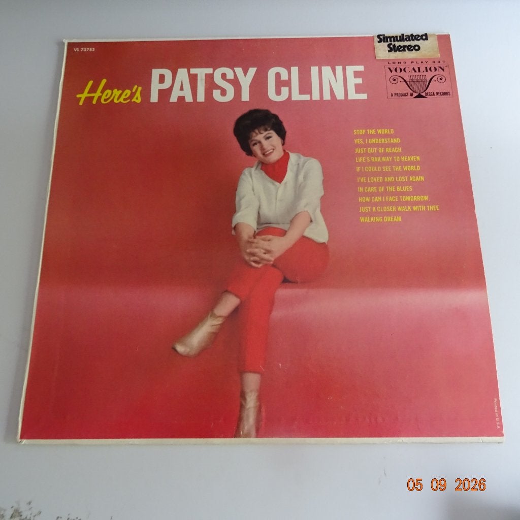 Patsy Cline - Here's Patsy Cline, LP, Gebruikt, Verzenden, 12 inch