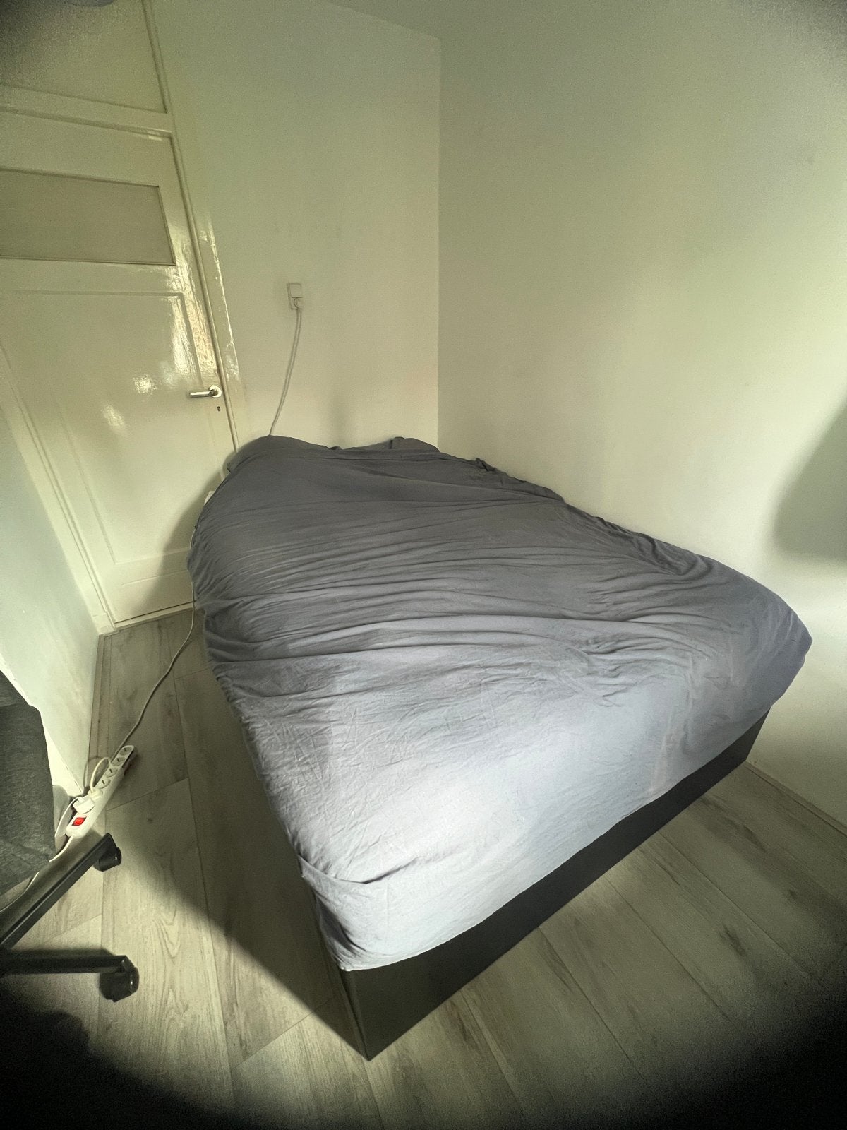 IKEA Brimnes Tweepersoonsbed Zwart 140x200 met Matras, Ophalen, Zwart, Tweepersoons, 140 cm