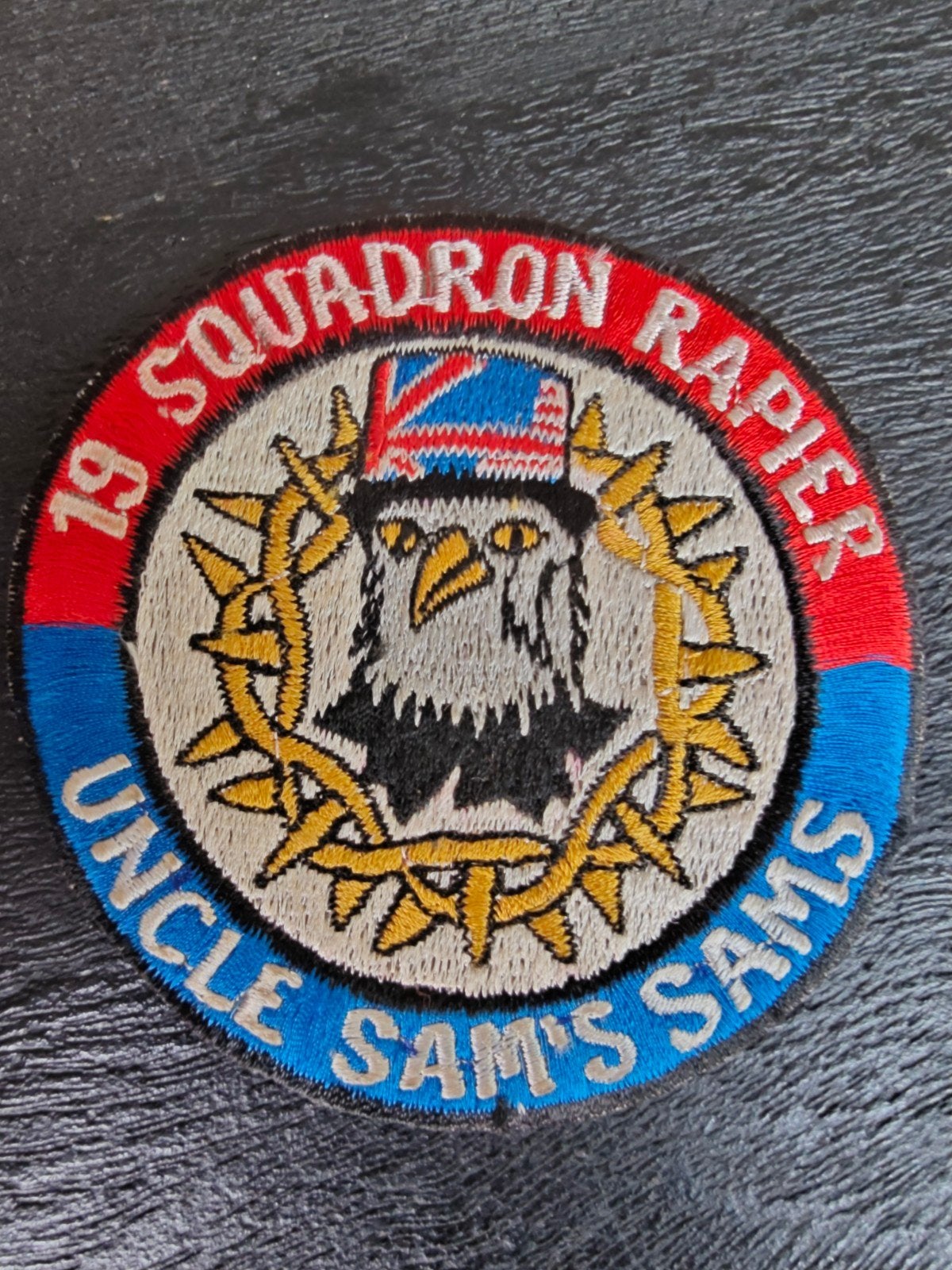 19 SQUADRON RAPIER SQUADRON PATCH .., Ophalen of Verzenden, Luchtmacht, Nederland, Embleem of Badge