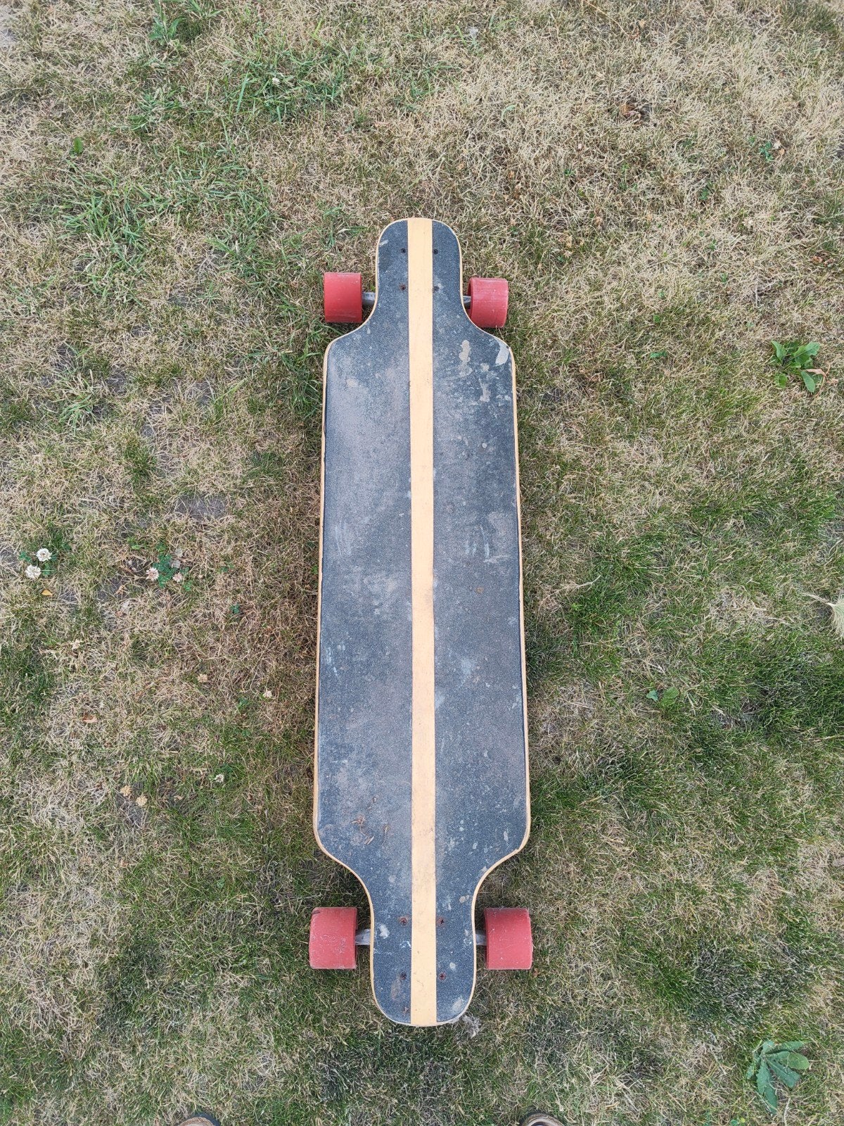 Longboard met rode wielen, Ophalen, Gebruikt, Skateboard, Longboard