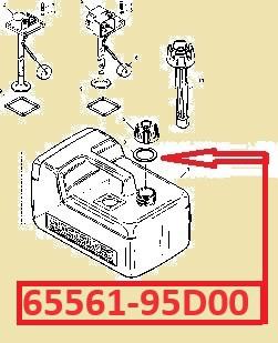 65561-95D00 Rubber afsluitring diverse tankdoppen. € 2,95, Ophalen of Verzenden, Nieuw, Motor en Techniek