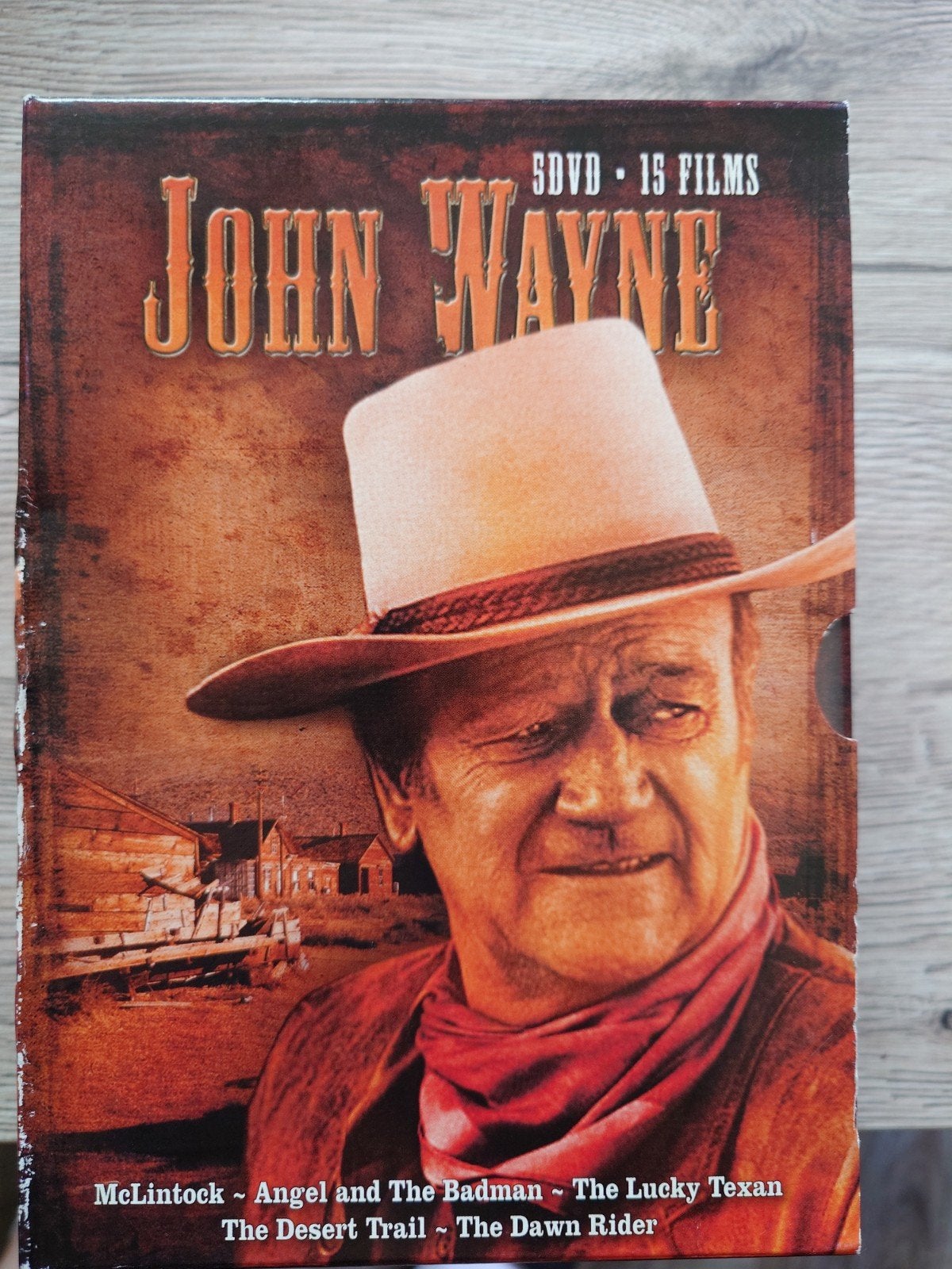 John Wayne 5 DvDs - 15 Films Met NLO, Ophalen of Verzenden, 1980 tot heden, Zo goed als nieuw, Actie en Avontuur