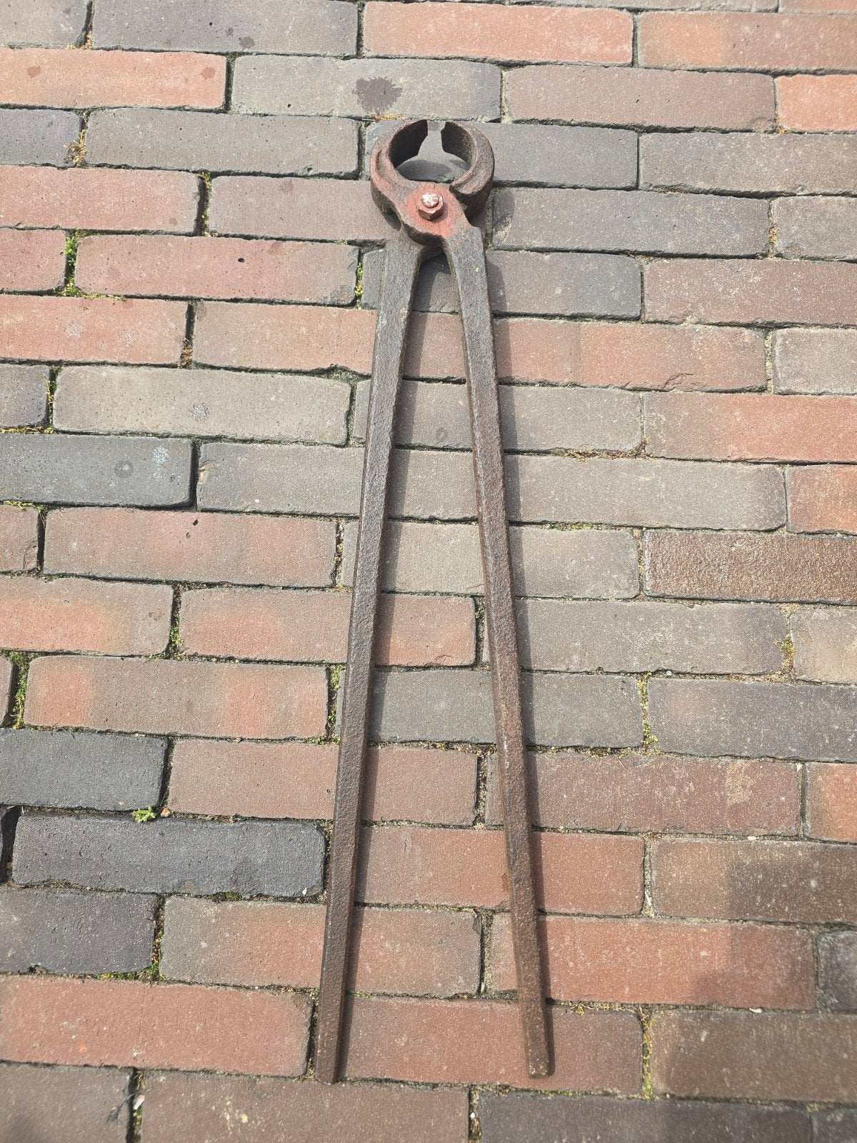 Antieke 63 cm grote & zware hoeftang €9,95, Ophalen of Verzenden