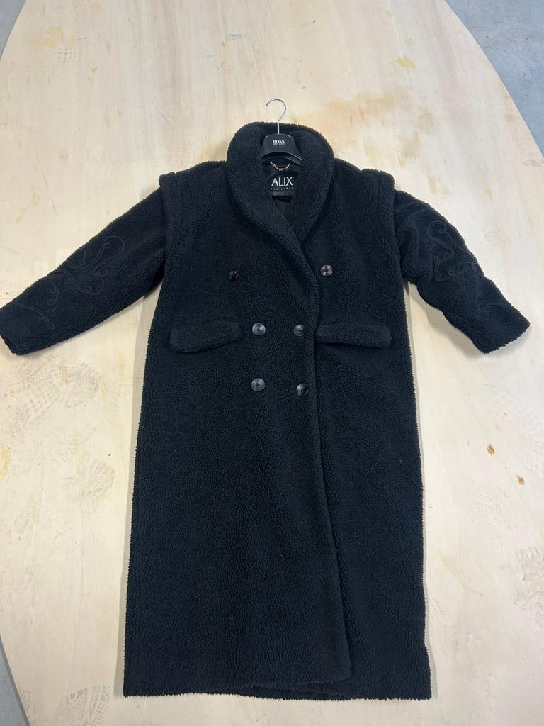Alix The Label teddy coat maat L, Ophalen of Verzenden, Gedragen, Maat 42/44 (L), Zwart