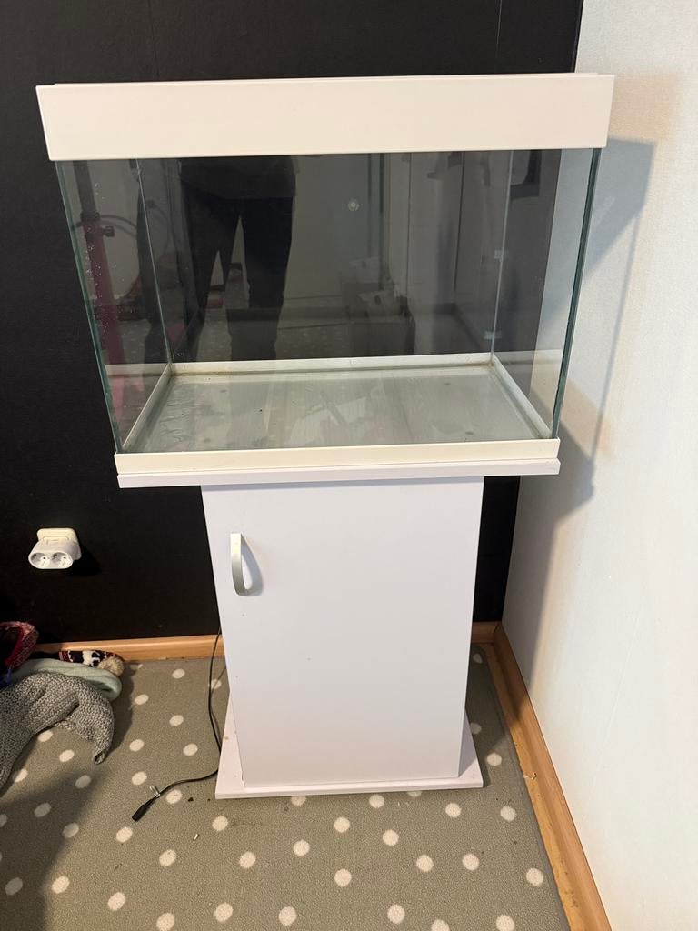 Aquarium Superfish 100 met veel toebehoren, Dieren en Toebehoren, Vissen | Aquaria en Toebehoren, Ophalen, Gebruikt, Leeg aquarium