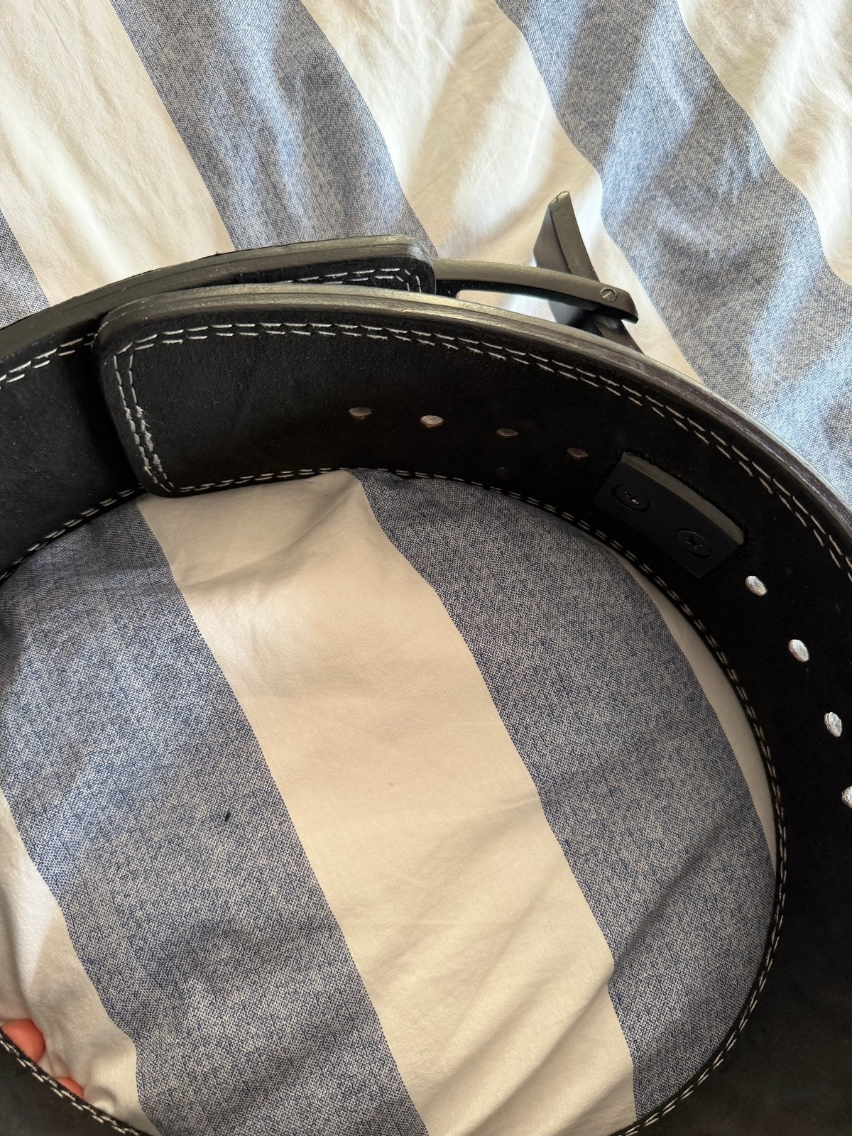 Barbelts powerlifting riem - zo goed als nieuw, Ophalen of Verzenden, Zo goed als nieuw, Rug, Halterriem