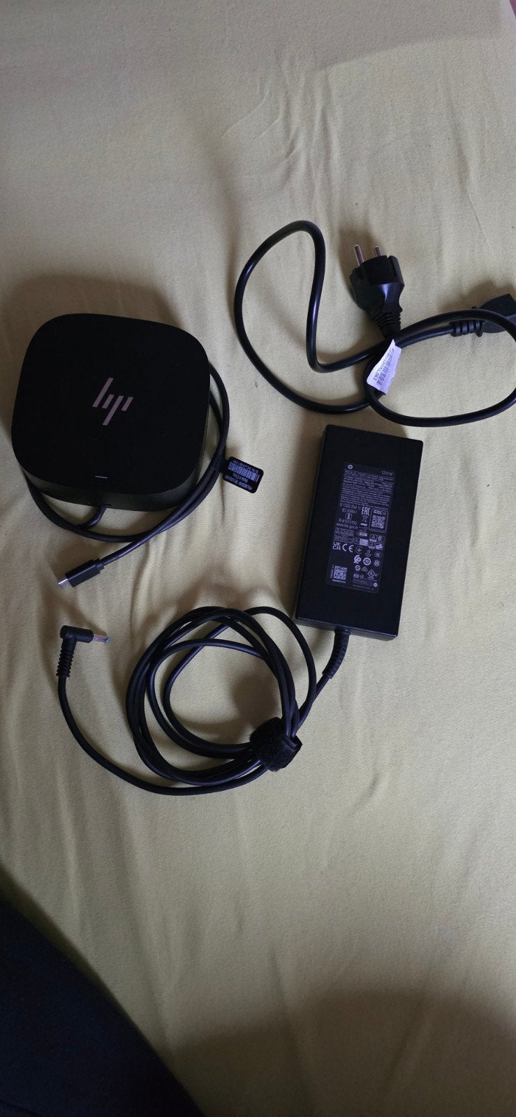 HP USB-C G5 Docking Station met 120W oplader, Computers en Software, Ophalen of Verzenden, Zo goed als nieuw, HP