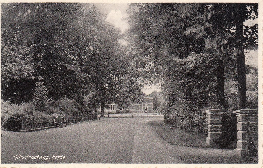 Eefde   -   Rijksstraatweg  ,  1936                 =0004=, Verzamelen, Ophalen of Verzenden, 1920 tot 1940, Gelopen, Gelderland