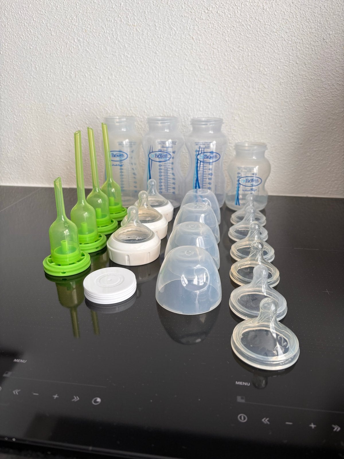 Dr Brown's flessen - brede speen, Ophalen of Verzenden, Gebruikt, Babyfles, Dr. Brown's