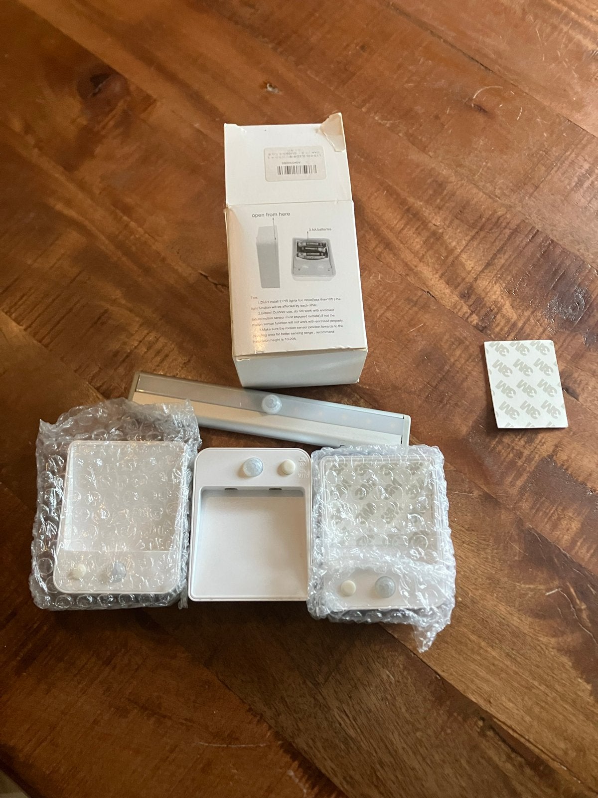 LED Kastverlichting met Bewegingssensor - Set van 3, Ophalen, Wit, Overige merken, Kunststof