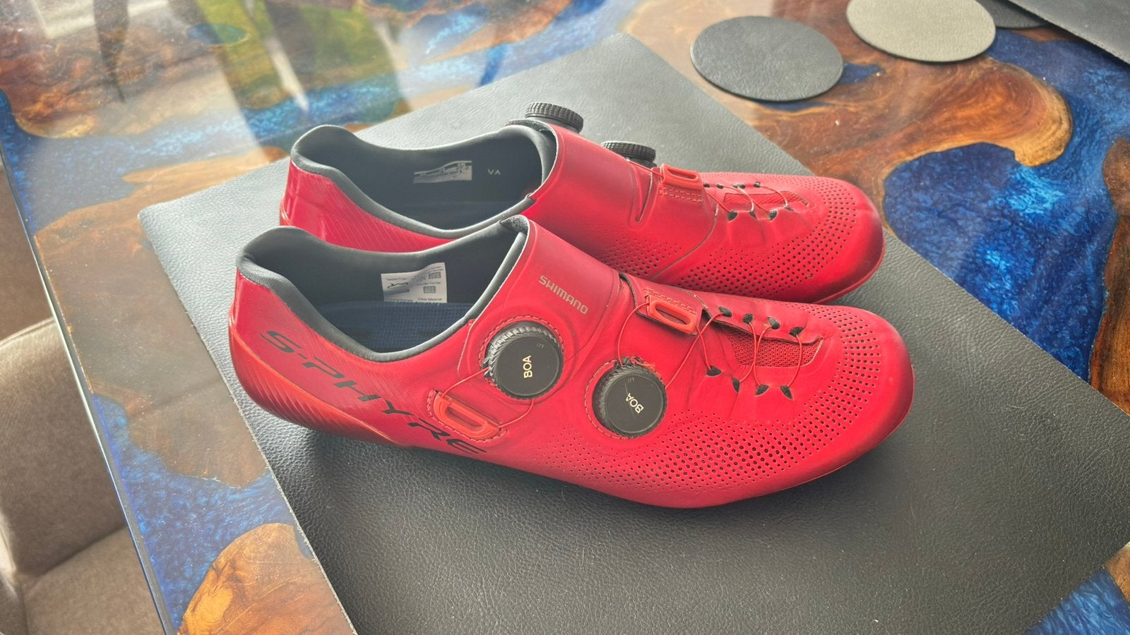 Shimano S-PHYRE RC903 Wielrenschoenen Heren mt43 rood, Heren, Schoenen, Overige maten, Ophalen of Verzenden