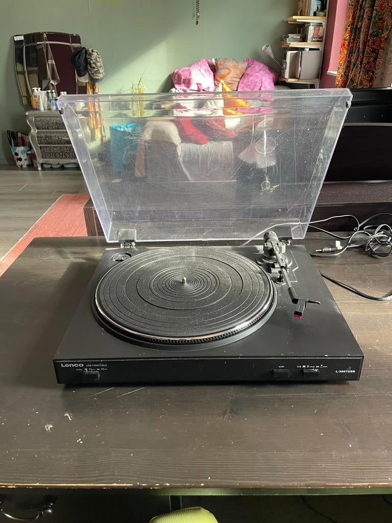 Lenco Turntable USB L-3867, Ophalen, Zo goed als nieuw, Overige merken