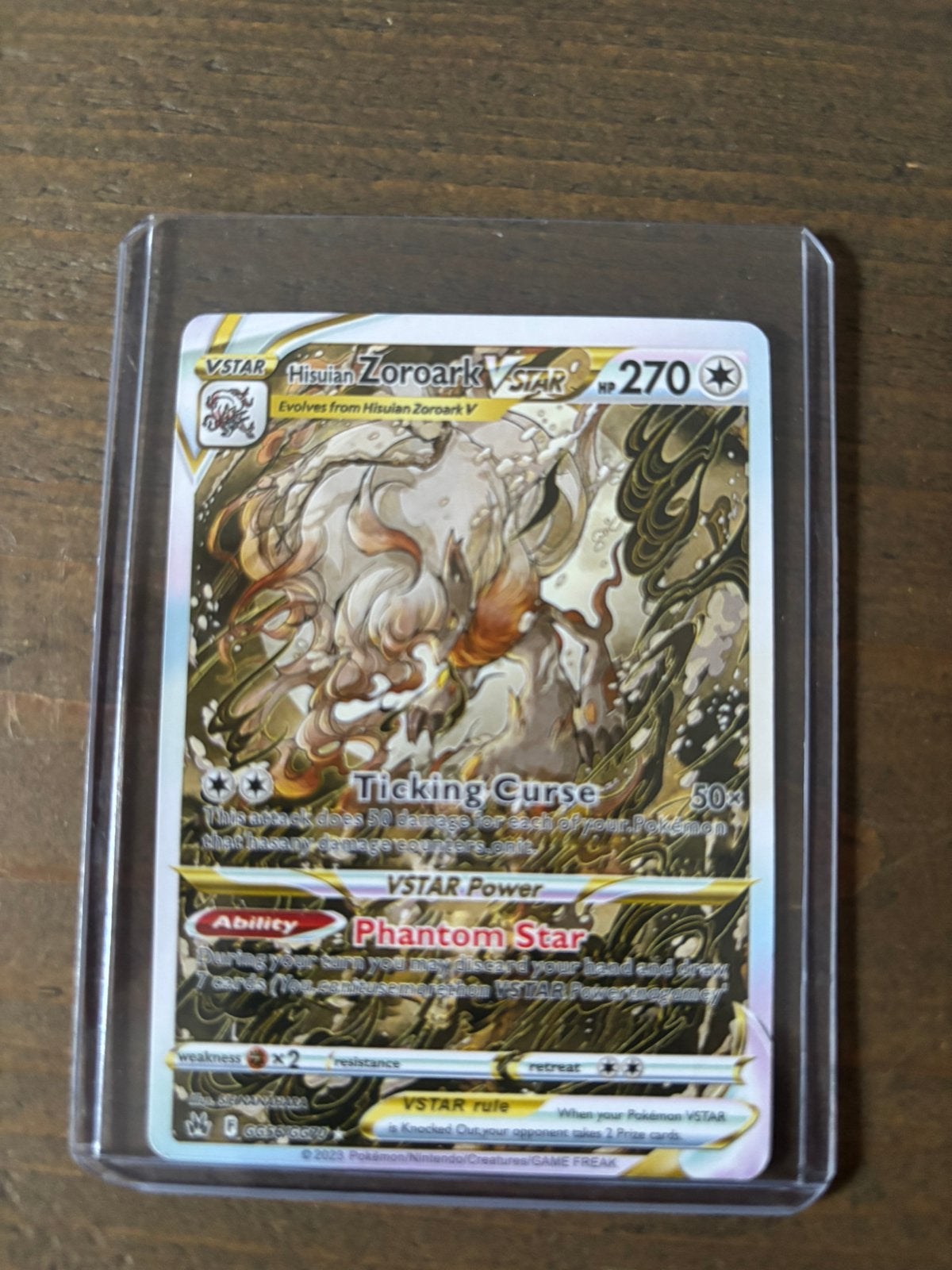 Pokemon Hisuian Zoroark Vstar HP 270, Ophalen of Verzenden, Zo goed als nieuw