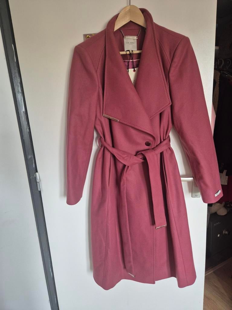 Ted Baker lange roze tussenjas - Nieuw met prijskaartje, Nieuw, Roze, Ted Baker, Ophalen