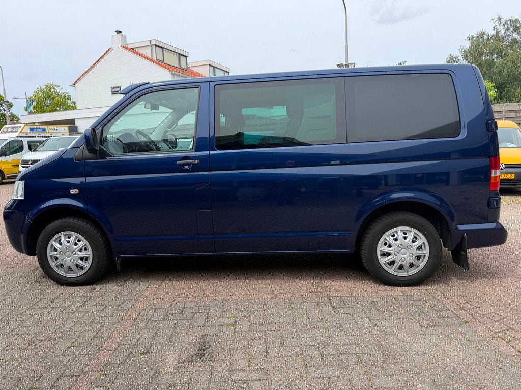 Volkswagen Transporter 2.5TDI,128kw/174pk,DUB.CAB.AC,2008, Voorwielaandrijving, Gebruikt, Zwart, Bedrijf