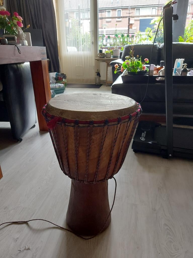 Mooie Djembe - Handgemaakt Afrikaanse Trommel, Ophalen, Gebruikt, Overige merken