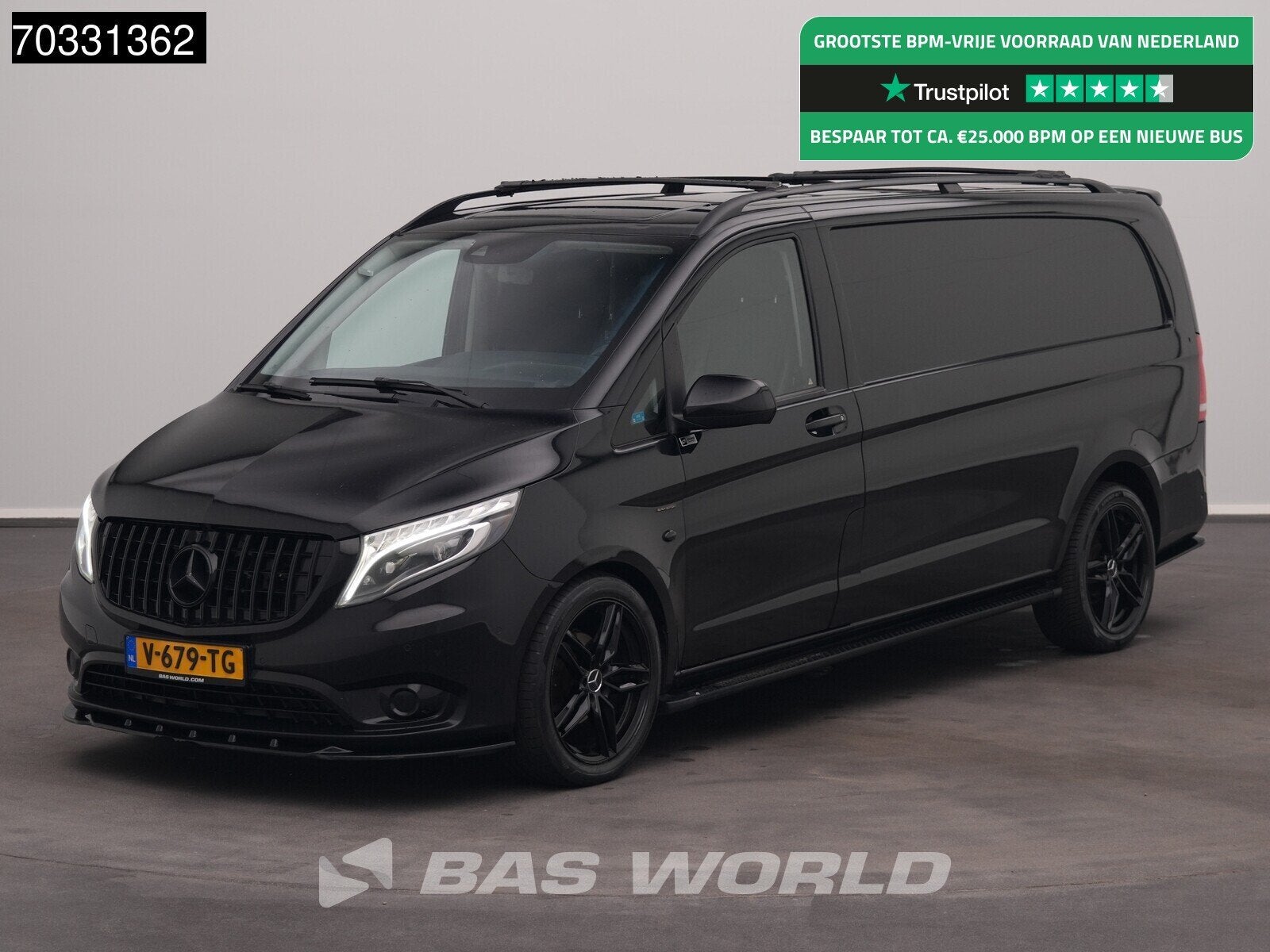 Mercedes Vito 116 Automaat L3H1 Black Edition 160PK Trekhaak, Auto's, Automaat, Gebruikt, Euro 6, 4 cilinders