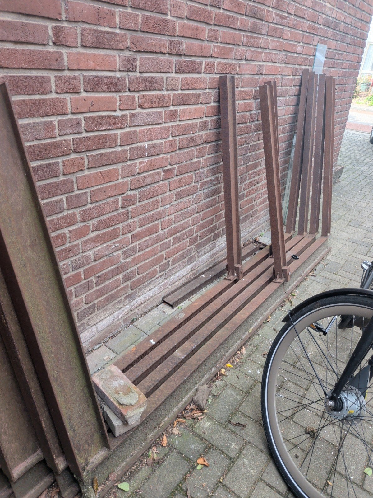 metalen stelling voor buiten, Doe-het-zelf en Verbouw, Ophalen of Verzenden, Gebruikt, IJzer