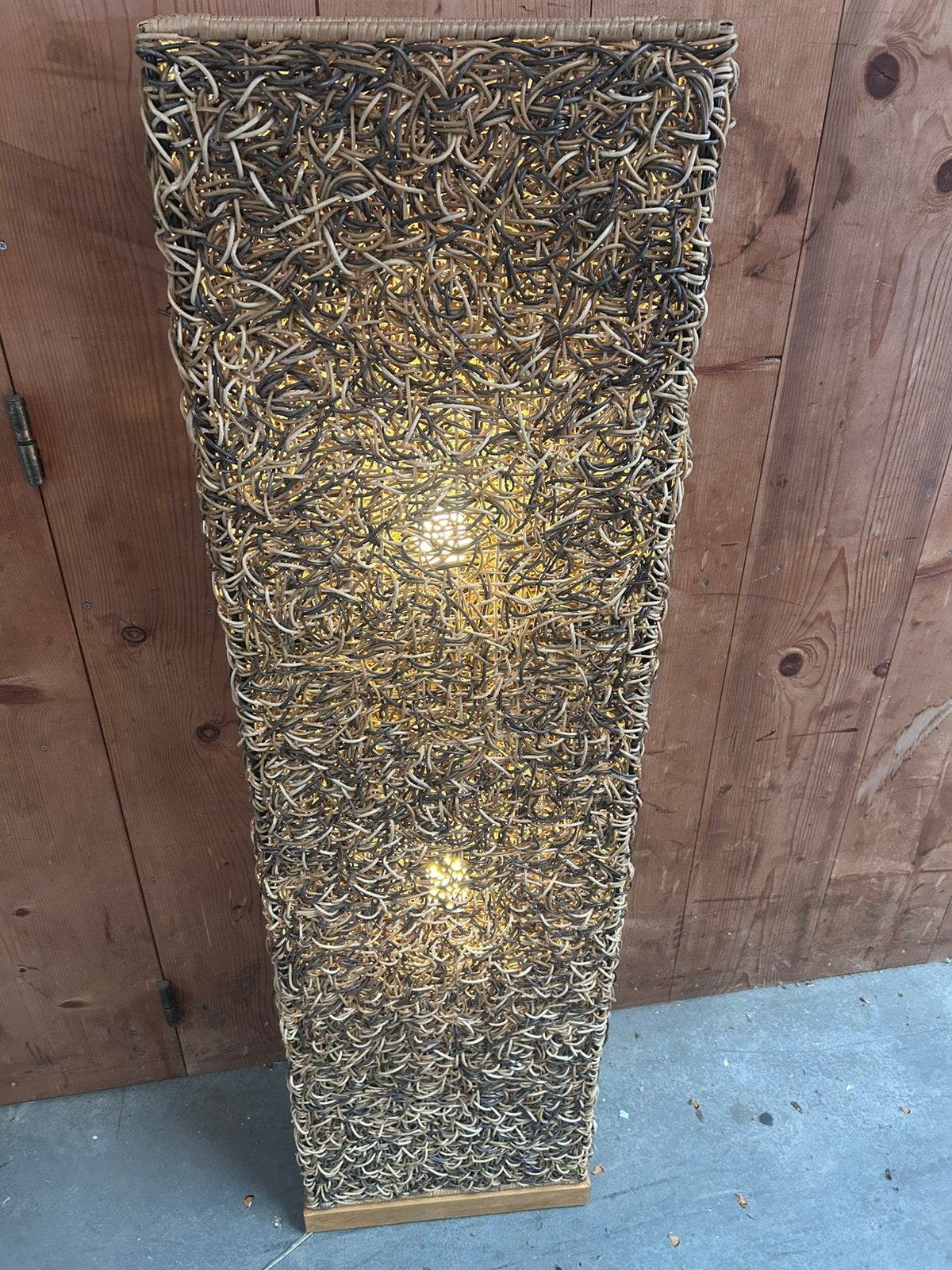 Loods 5 Rotan Rohé vloerlamp lamp scherm kamerscherm 150 cm, Huis en Inrichting, Ophalen, Zo goed als nieuw
