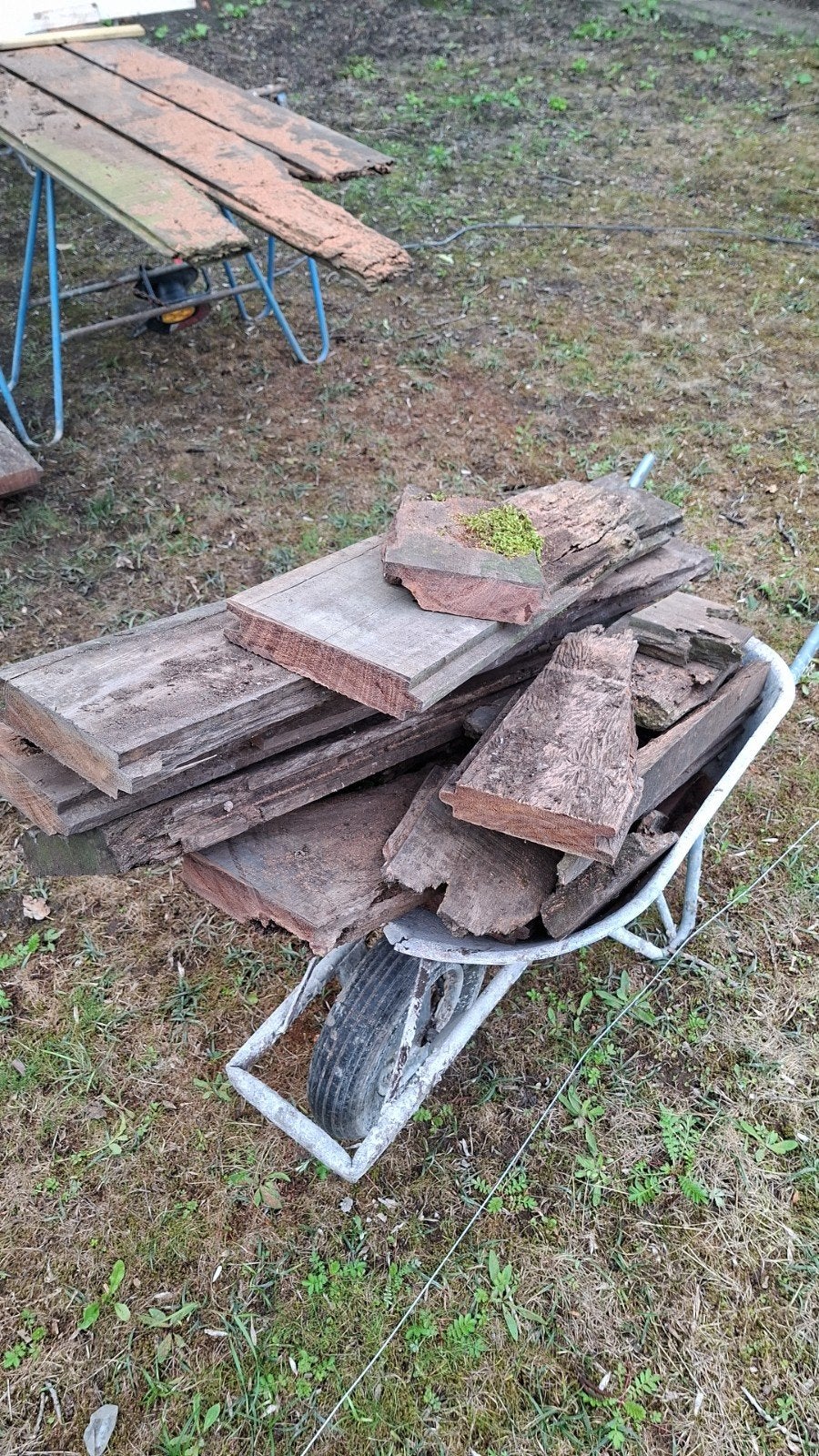 Brandhout Azobé hardhout, Ophalen, Gebruikt, Minder dan 25 mm, Plank