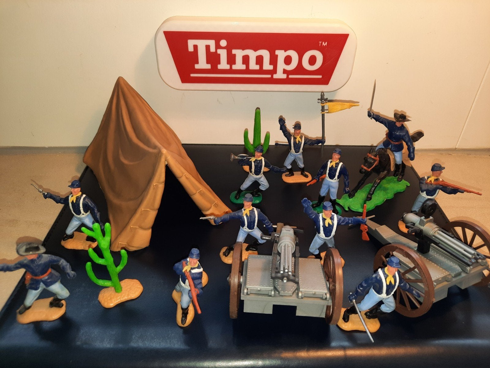 Timpo Toys US 7th Cavalry set, Ophalen of Verzenden, Gebruikt