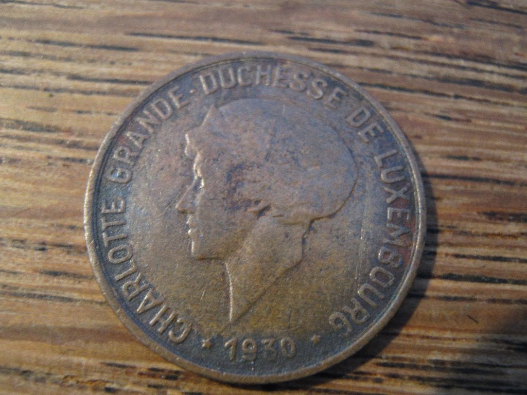 Luxemburg 10 Centimes 1930, Charlotte van Luxemburg #409, Ophalen of Verzenden, Overige landen, Losse munt