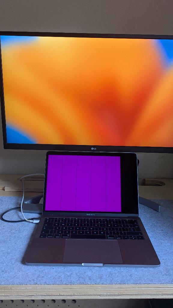 MacBook Pro 13-inch (Space Gray) – Werkt, maar scherm defect, Computers en Software, Apple Macbooks, MacBook Pro, Gebruikt, 2 tot 3 Ghz