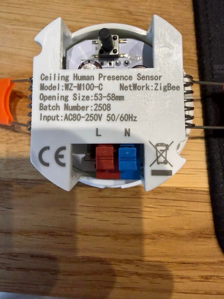 Zigbee 5.8Ghz mWave Bewegingssensor Plafondinbouw, Ophalen of Verzenden, Nieuw, Overige typen