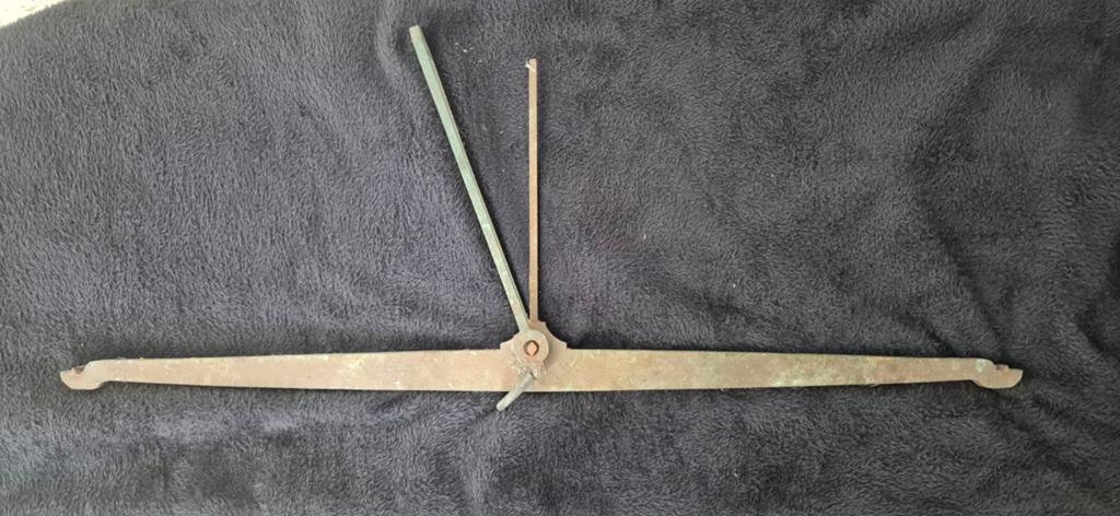 Antieke weegschaal waag 75,5 cm breed, Ophalen