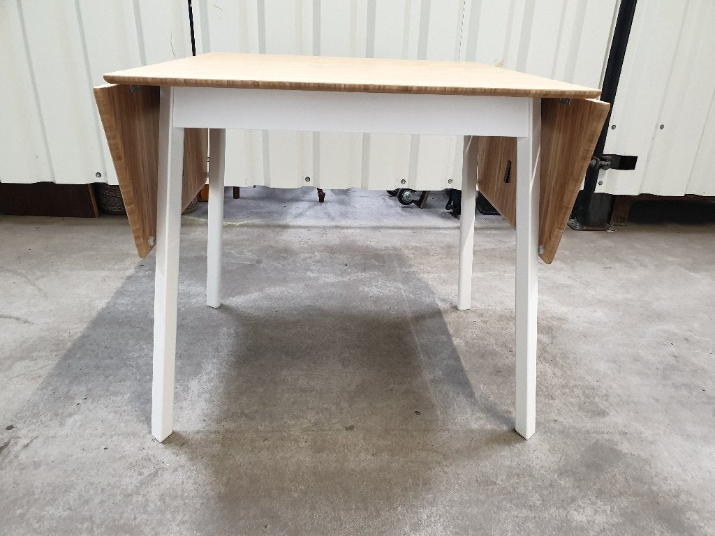 Ikea PS 2012 klaptafel in wit - van bamboe Levering mogelijk, Ophalen, Gebruikt, 50 tot 100 cm, 50 tot 100 cm