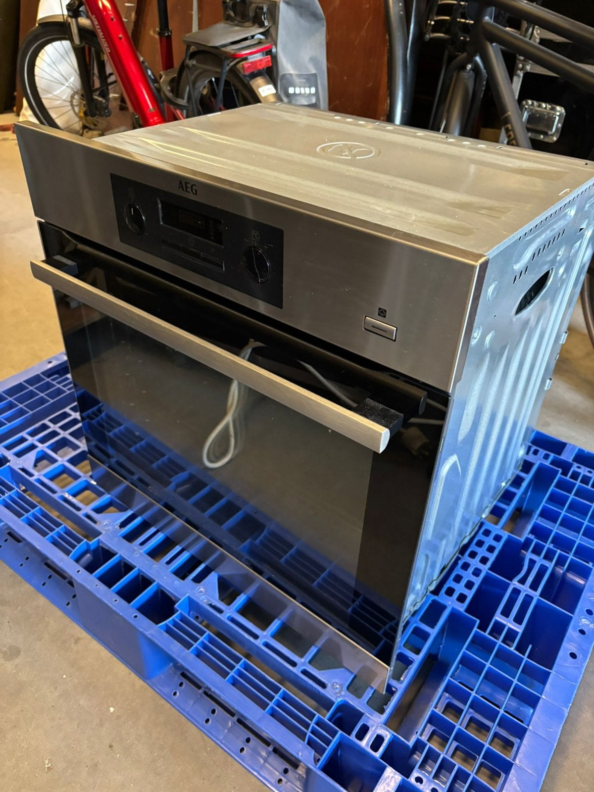 AEG oven BPB351020M, Ophalen, Gebruikt, 60 cm of meer, Heteluchtoven