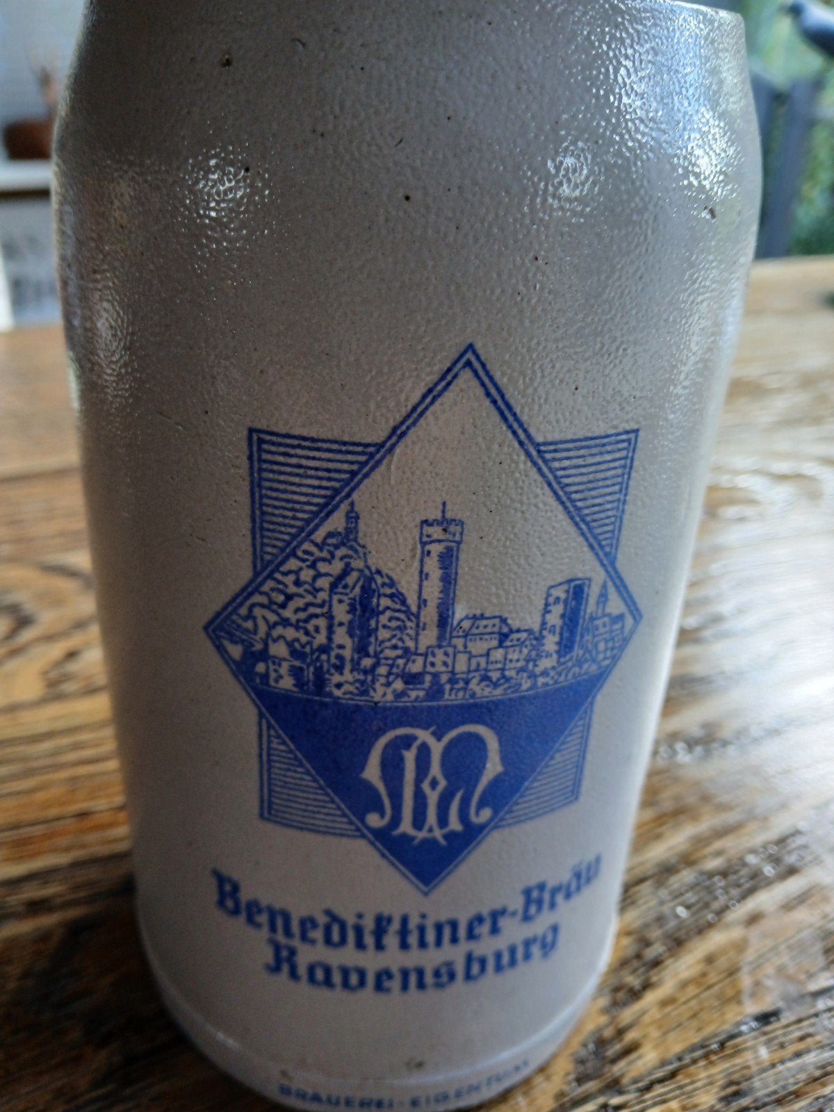 Vintage Benediktiner-Bräu Ravensburg Bierpul, Antiek en Kunst, Ophalen of Verzenden
