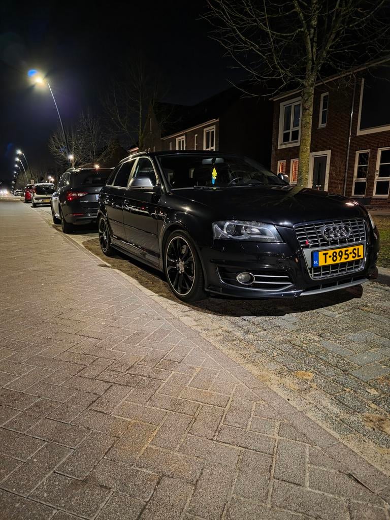 Audi s3 zwart, Auto's, Audi, S3, 4 cilinders, 1984 cc, Leder en Stof